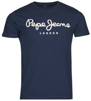 Pepe Jeans T-shirt casual t-shirt mannen Blauw Heren