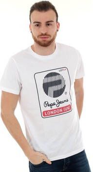 Pepe Jeans T-shirt Korte Mouw PM506449 45TH 04M 803 OFF WHITE