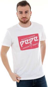 Pepe Jeans T-shirt Korte Mouw PM506451 45TH 06M 803 OFF WHITE