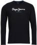 Pepe Jeans Sweatshirt Cmaiseta Manga Larga Hombre Negra Zwart Heren - Thumbnail 1