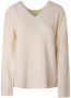 Pepe Jeans Witte V-hals Gebreide Kleding voor Vrouwen White Dames - Thumbnail 1