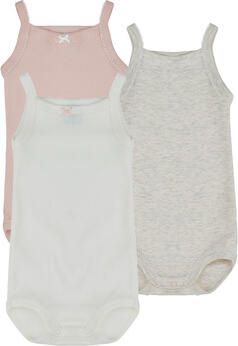 Petit Bateau Kinder bodies 3 BODIES A BRETELLES