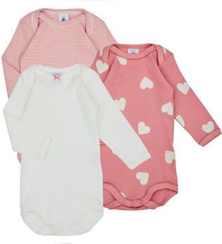 Petit Bateau Kinder bodies BODY US ML COEUR PACK X3