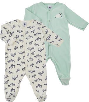 Petit Bateau Pyjama's nachthemden LOT PYJAMA X2