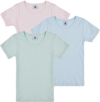Petit Bateau T-shirt Korte Mouw 3 TEE SHIRTS MC