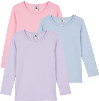 Petit Bateau T-Shirt Lange Mouw TSML X 3
