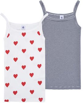 Petit Bateau Top LOT X2 DEBARDEUR