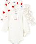 PETIT BATEAU Baby Rompers 3 Bodies Us Ml Wit - Thumbnail 2