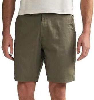 Petrol Industries linnen regular fit chino short legergroen - Foto 4