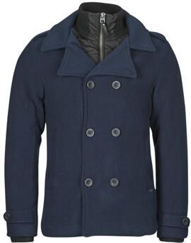 Petrol Industries jas met wol donkerblauw