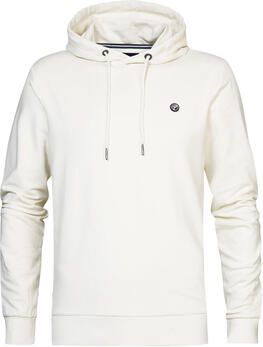 Petrol Heren Sweater met Capuchon in Antiek Wit White Heren
