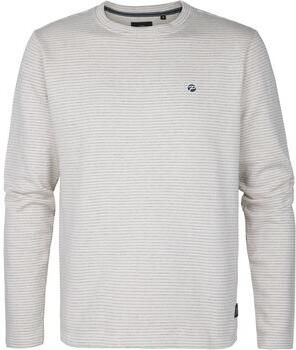 Petrol Industries Sweater Trui Bluewave Streep Ecru