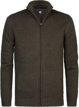 Petrol Industries Sweater Vest Elim Donkergroen