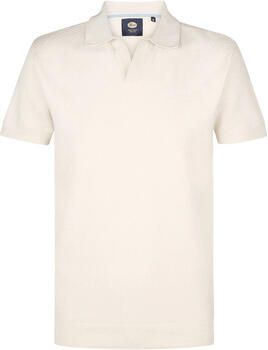 Petrol Industries T-shirt Knitted Polo Ecru
