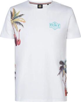 Petrol Industries T-shirt T-Shirt Islandcrest Print Wit