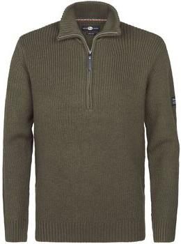 Petrol Industries Trui Half Zip Pullover Army Green