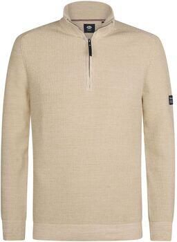Petrol Industries Trui Knitted Half-Zip Sweater Nashville Beige