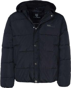 Plein Sport Effen Kleur Automatische Bomberjack Black Heren