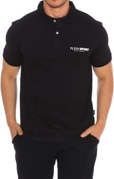 Plein Sport Katoenen poloshirt met korte mouwen Black Heren