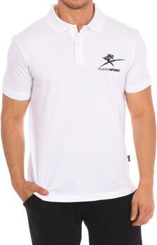 Plein Sport Katoenen poloshirt met korte mouwen White Heren