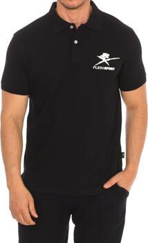 Plein Sport Katoenen poloshirt met korte mouwen Black Heren