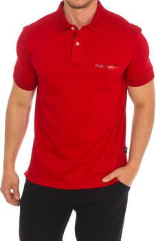 Plein Sport Katoenen poloshirt met korte mouwen Red Heren