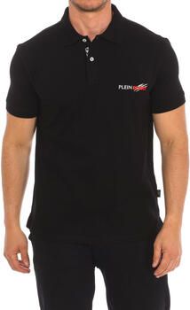 Plein Sport Katoenen poloshirt met korte mouwen Black Heren