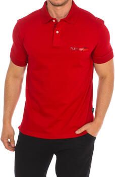 Plein Sport Katoenen poloshirt met korte mouwen Red Heren