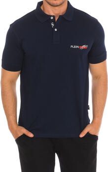 Plein Sport Korte Mouw Polo Monochroom Katoen Blue Heren