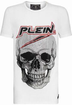 Philipp Plein Sport T-shirt Korte Mouw T-SHIRT PLATINUM CUT WHITE