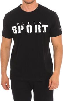 Plein Sport Korte mouwen ronde hals katoenen T-shirt Black Heren
