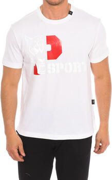 Plein Sport Korte Mouw Ronde Hals Katoenen T-shirt White Heren