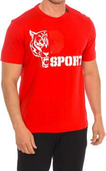 Plein Sport Korte Mouw Ronde Hals Katoenen T-shirt Red Heren