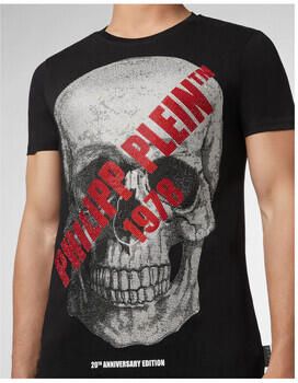Philipp Plein Zwart T-shirt SS 16 met schedel Black