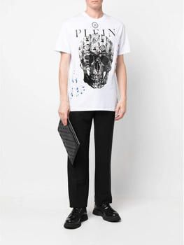 Philipp Plein Skull Print Katoen Jersey T-shirt Multicolor