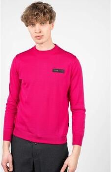 Plein Sport Heren Merinowollen Geribbelde Pullover Pink Heren - Foto 5