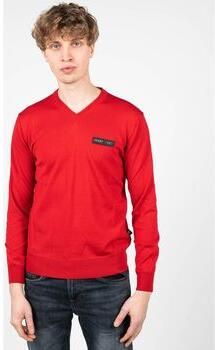 Plein Sport Merino Wol V-Hals Trui Rood Heren - Foto 6