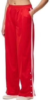 PIECES gestreepte loose fit broek PCGRACE rood roze