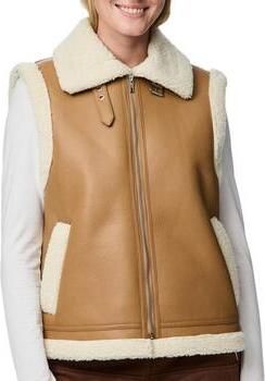 Pieces Leren Jas Janelle Teddy