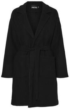 Pieces Regular fit lange jas met tailleriem model 'JOLENE'