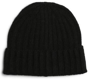 Pieces Beanie met brede omslag