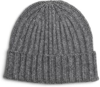Pieces Beanie met brede omslag