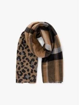 Pieces Gerecycled Polyester Beige Sjaal Beige Dames