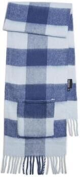 PIECES geruite sjaal PCREA blauw
