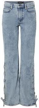 PIECES straight leg jeans PCFENDA light blue denim