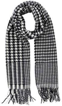 PIECES sjaal PCFERNANDA met pied-de-poule print zwart wit - Foto 2