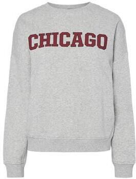 Pieces Oversized fit sweatshirt met print aan de voorkant model 'SASIE'