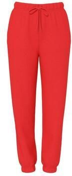 PIECES high waist regular fit sweatpants PCCHILLI rood