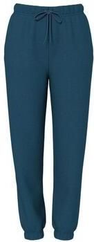 PIECES high waist regular fit sweatpants PCCHILLI jeansblauw - Foto 4