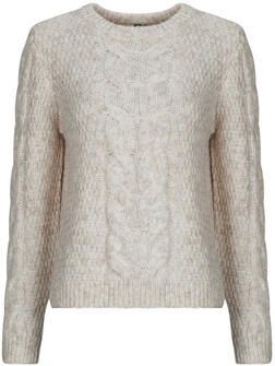 Pieces Gebreide pullover met kabelmotief model 'NINA'